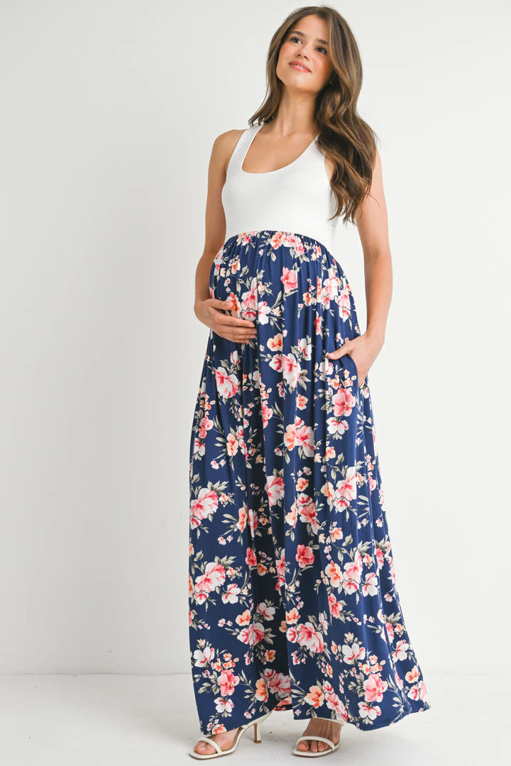 Maternity Tank Maxi Dress